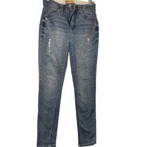 Democracy AB Technology Skinny Jeans Women’s Size 4 Stretch Comfy Y2k Distressed